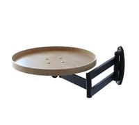 Mesa Plegable Redonda pequeña para sofá de Pared, Mesa Flotante Plegable, Escritorio Extensible, mesita de Noche abatible para Dormitorio, Cocina, apartamento, balcón (Color Madera Original)