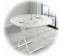 Mesa plegable redonda portátil de 70 cm, mesa de bistró para exteriores, mesa auxiliar de jardín, mesa auxiliar multifuncional para sala de estar, balcón y cocina, ideal para espacios pequeños