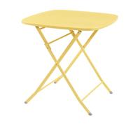 Mesa plegable sande cuadrada - amarillo [en.casa]