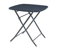 Mesa plegable sande cuadrada - negro [en.casa]