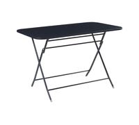 Mesa plegable sande rectangular - negro [en.casa]