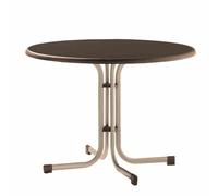Mesa Plegable Sieger De Jardín 100 Cm Champán/Moca Muebles De Jardín