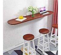 Mesa Plegable Simple , Mesa plegable de pared, escritorio de comedor multifunción con hojas abatibles, banco de trabajo resistente y escritorio for computadora.(Walnut,100*40cm/39.4*15.7in)