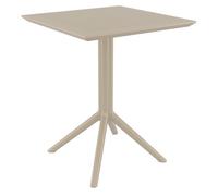 Mesa plegable sky plástico gris topo 60x60x74 cm