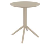 Mesa plegable sky plástico gris topo 60x60x74 cm