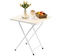 Mesa plegable X-Bracket, mesas de cartas, mesa plegable de cena de TV para comer en espacios pequeños, mesa portátil para barbacoa al aire libre con placa gruesa para tarjetas de póquer, juegos de