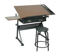 Mesa portátil ajustable con Der - Escritorio de artista para dibujar, pintar y dibujar - Caballete de arte para proyectos creativos, uso doméstico y estudio