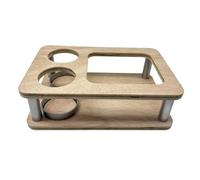 Mesa portátil para aperitivos con bandeja resistente, soporte para platos, estante de exhibición de postres, accesorio para el hogar para organizadores de sofá de relajación