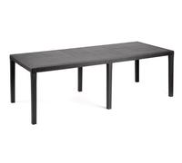 Mesa Queen En Efecto Ratan Extensible 150/220x90x72H Cabeza De Moro