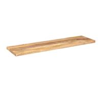 Mesa rectangular de 100 x 30 x 3,8 cm de madera maciza | Madera de mango macizo,bandeja lisa,diseño rústico,multifuncional,uso doméstico y comercial