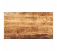 Mesa rectangular de madera maciza de mango en bruto, bandeja de mesa de mango resistente para renovar tu casa o en un marco comercial, diseño rústico