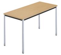 Mesa rectangular, tubo cuadrado cromado A x P 1200 x 600 mm