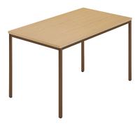 Mesa rectangular, tubo cuadrado revestido A x P 1200 x 800 mm