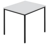 Mesa rectangular, tubo cuadrado revestido A x P 800 x 800 mm