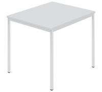Mesa rectangular, tubo cuadrado revestido A x P 800 x 800 mm