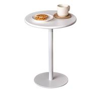 Mesa redonda alta para bistró, mesa auxiliar pequeña con base de metal resistente, mesa de cóctel, mesa de desayuno, mesa de comedor, mesa de pub, mesa auxiliar de café