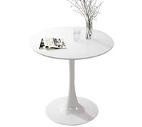 Mesa redonda de bar de bistró, mesa de centro de negociación de ocio con tulipanes para sala de estar, balcón y comedor