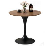 Mesa redonda de bar de bistró, mesa de centro de negociación de ocio con tulipanes para sala de estar, balcón y comedor