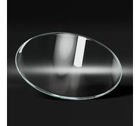 Mesa redonda de cristal - Superficie de vidrio templado transparente para comedor, patio, café, mesa auxiliar, piezas de repuesto para muebles