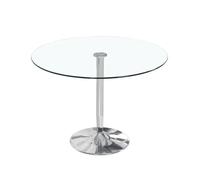 Mesa redonda de cristal templado 90cm. comedor o cocina