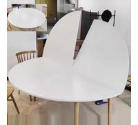 Mesa redonda de madera plegable grande de 120 cm a 240 cm de diámetro, fácil de almacenar y reemplazar mesas plegables