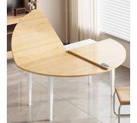 Mesa redonda de madera plegable grande para 10 personas, 140 cm, versátil extensor de mesa de comedor al aire libre y bandeja para servir alimentos, perfecta para reuniones domésticas