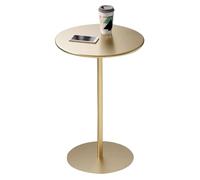 Mesa redonda de metal con base estable para dormitorio, cafetería y restaurante