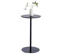 Mesa redonda de metal para cocina, comedor, encimera, mesa de cóctel con base estable, ideal para sala de estar, dormitorio y cafetería