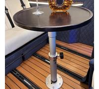 Mesa redonda de vehículos recreativos, mesa de picnic de vehículos recreativos plegables con altura ajustable, estante de escritorio flotante para Camper Van Traile, para la estación de trabajo de la