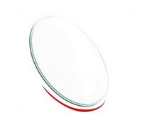 Mesa redonda de vidrio templado, borde biselado de repuesto para mesas de comedor y café, diseño circular perfecto (28 cm)