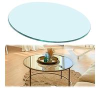 Mesa redonda de vidrio templado transparente redonda de vidrio templado para mesa de 350 mm, 400 mm, 500 mm, mesa de comedor, mesa de centro, mesa redonda de madera
