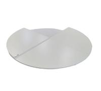 Mesa redonda grande de madera plegable, diseño intercambiable, mesa blanca de 51 pulgadas para un fácil almacenamiento, ideal para ampliar el espacio del comedor y acomodar a los invitados