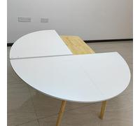 Mesa redonda grande plegable de 130 cm y 200 cm de diámetro, ahorro de espacio, extensor de mesa de catering y banquete, sin patas, perfecto para fiestas y eventos (B 160 cm)