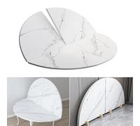 Mesa redonda grande plegable - de madera de 100 a 180 cm de diámetro, extensor de mesa plegable, Sin patas para comedor cafetería patio(160cm/63in)