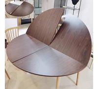 Mesa redonda grande plegable de madera de 63 pulgadas, mesa de comedor y banquete, extensor de mesa portátil, sin patas, ideal para eventos de cocina y reemplazo temporal de escritorio (color 1)