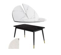 Mesa redonda grande plegable de madera portátil de repuesto para banquetes, fiestas, comedor, 120 cm, color blanco, ideal para uso doméstico y eventos