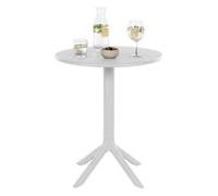 Mesa redonda lacota de 60 cm plástico blanco ø 60 cm
