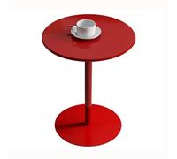 Mesa redonda pequeña de hierro, tienda de té con leche/cafetería/mesa de centro de recepción, mesa de esquina for sala de estar/mesita de noche, mesa de exposición informal ( Color : H , Size : 40x72c