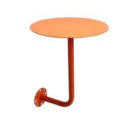 Mesa Redonda Pequeña Montada En La Pared for Cafetería | Instalación en la pared de la barra de postres del mostrador del bistro que ahorra espacio en la cabina(40X45CM orange iron)