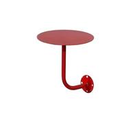 Mesa Redonda Pequeña Montada En La Pared for Cafetería | Instalación en la pared de la barra de postres del mostrador del bistro que ahorra espacio en la cabina(35X45CM red iron)