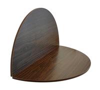 Mesa redonda plegable de 51.2 pulgadas, mesa de madera para uso en exteriores e interiores, perfecta para banquetes, cocinas, comedor y mesas de café (marrón)