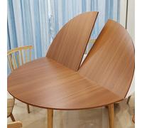 Mesa redonda plegable de madera, 120-200 cm, diseño de ahorro de espacio, mesa de banquete móvil de madera maciza, perfecta para cenas, eventos y catering.