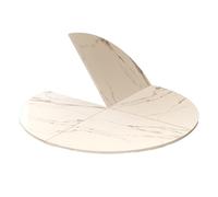 Mesa redonda plegable de madera, diseño que ahorra espacio, extensible y fácil de limpiar, ideal para restaurantes y reuniones familiares, sin patas, color blanco, perfecta para eventos y fiestas