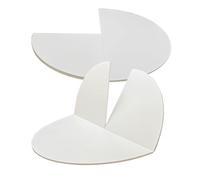 Mesa redonda plegable de madera Only47, 129.5 cm, 139.7 cm, 149.9 cm, 200.7 cm, extensor de mesa multiusos para comidas o trabajo, parte superior blanca portátil (170 cm)