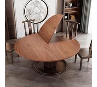 Mesa redonda plegable, extensor de madera para mesas redondas, 150 cm, diseño que ahorra espacio, portátil y cómodo, perfecto para eventos y reuniones