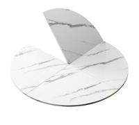 Mesa redonda plegable, extensor de mesa circular plegable de 47 a 71 pulgadas, para interiores y exteriores, escritorio temporal de madera, para cocina, comedor, patio, banquete, mesa sin patas