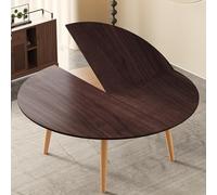 Mesa redonda plegable grande de 55 a 86 pulgadas, textura de piedra blanca, mesa de catering y banquete para interiores y exteriores, para 10-15 personas, parte superior de repuesto temporal, 140 cm