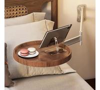 Mesa redonda plegable montada en la pared, comedor montado en la pared de madera, mesa plegable, bandeja redonda pequeña montada en la pared,- mesita de noche de diseño, mesa de comedor extensible