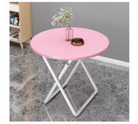 Mesa redonda plegable portátil para balcón, 60 cm/80 cm, soporte de metal, mesa de comedor, mesa auxiliar de mármol para cocina y hogar, muebles de exterior que ahorran espacio