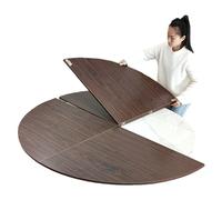 Mesa redonda plegable solamente, superficie de comedor expandible para banquetes y eventos, diseño plegable que ahorra espacio
